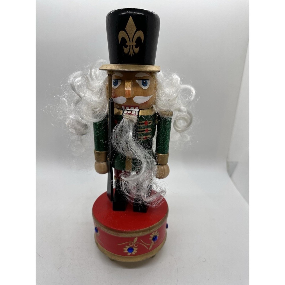 Mark Roberts Musical Nutcracker Soldier Wood Christmas Figure 10" Works Tested